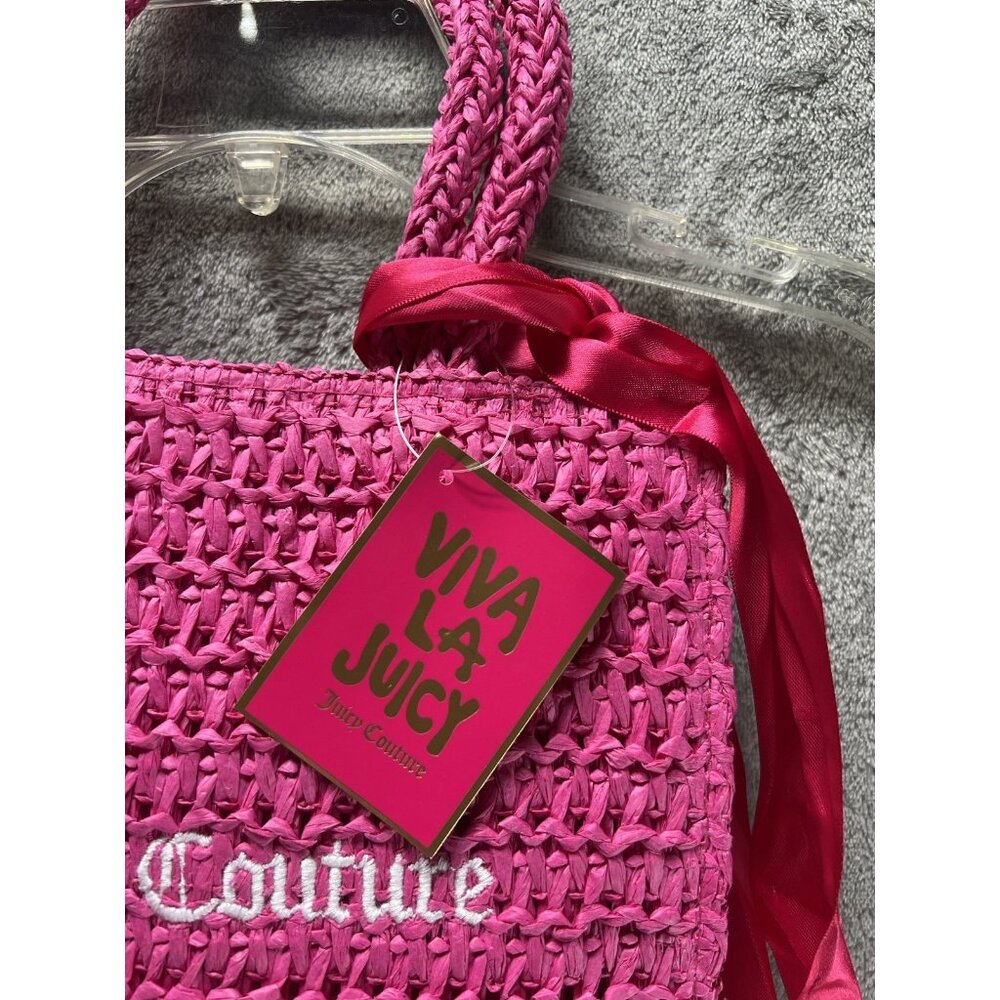 Juicy Couture Small Tote Bag Hot Pink & Viva La Juicy Mini Parfum Sample Spray - Picture 6 of 8